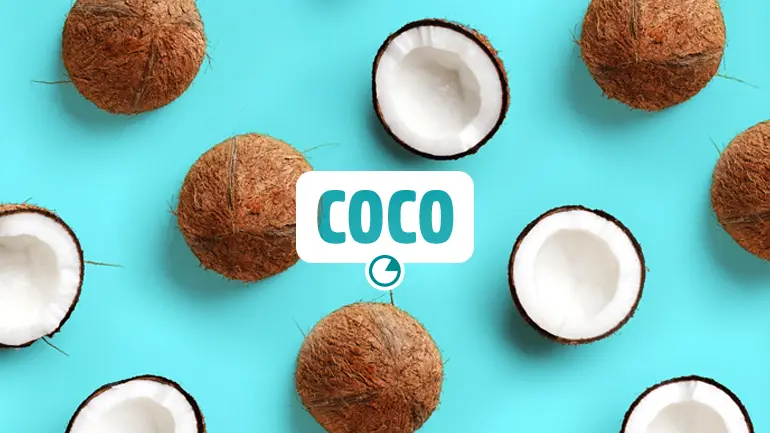 O coco é uma excelente fonte de energia para o corpo.