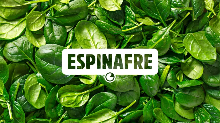 Espinafre e seus benefícios para a saúde.