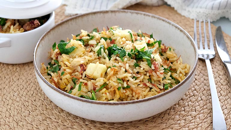 Arroz com Carne Seca Nutritivo