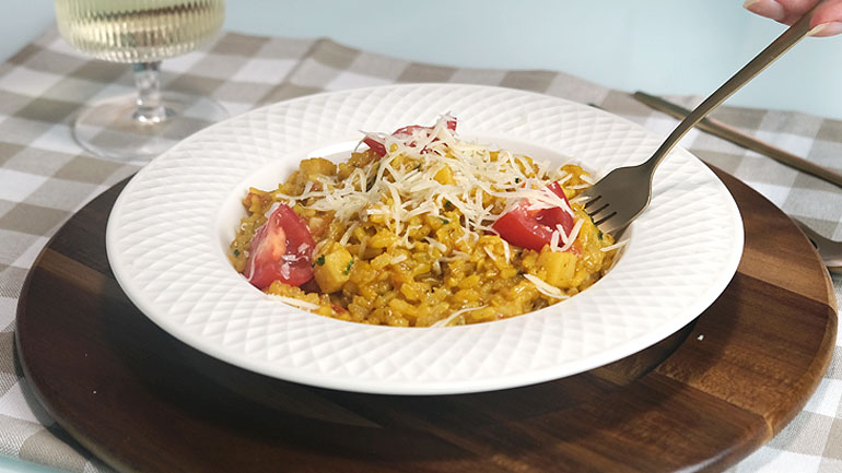 Risoto de Arroz Integral na Pressão